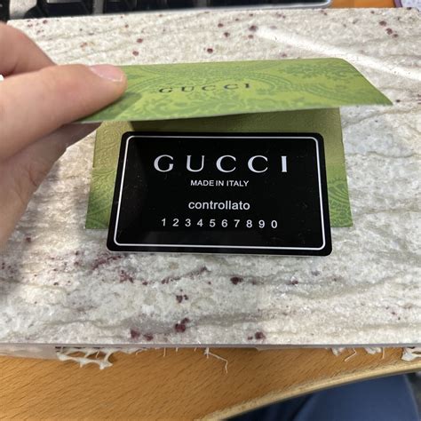 fake gucci stitching|gucci authenticity card.